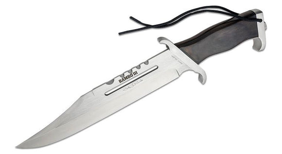 RAMBO RB9425 RAMBO III JOHN RAMBO SIGNATURE OFFICIALLY LICENSED FIXED BLADE KNIFE W/SHEATH