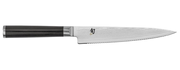 SHUN CLASSIC DM0722 SERRATED 6 INCH TOMATO SANDWICH SERRATED KITCHEN KNIFE