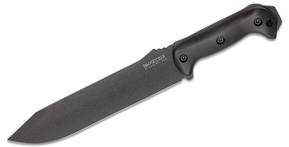 KABAR BECKER BK9 BOWIE BLACK BLADE FIXED BLADE KNIFE WITH SHEATH.