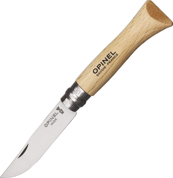 OPINEL OP23060 VRI NUMBER 6 3 5/8 INCH CLOSED STAINLESS FRENCH FOLDING KNIFE.