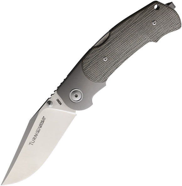 VIPER KNIVES V5986CG TURN LOCKBACK M390 STEEL MICARTA HANDLE FOLDING KNIFE.