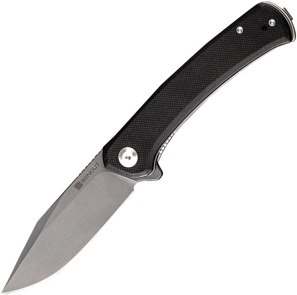 SENCUT KNIVES SA05BV1 SNAP BLACK G10 9CR18MOV STEEL LINERLOCK FOLDING KNIFE.