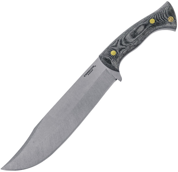 CONDOR CTK2823898HC PLAN A 1075HC STEEL FIXED BLADE KNIFE W/SHEATH.