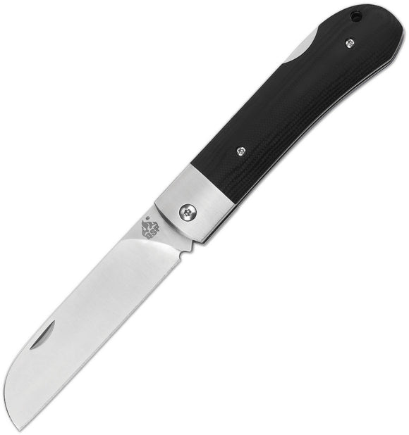 QSP KNIVES QS128A WORKER LOCKBACK BLACK G10 N690 STEEL FOLDING KNIFE.