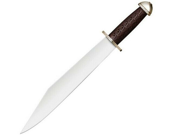 COLD STEEL 88HUK CHIEFTANS SAX SEAX 1055 CARBON FIXED BLADE KNIFE WITH SHEATH