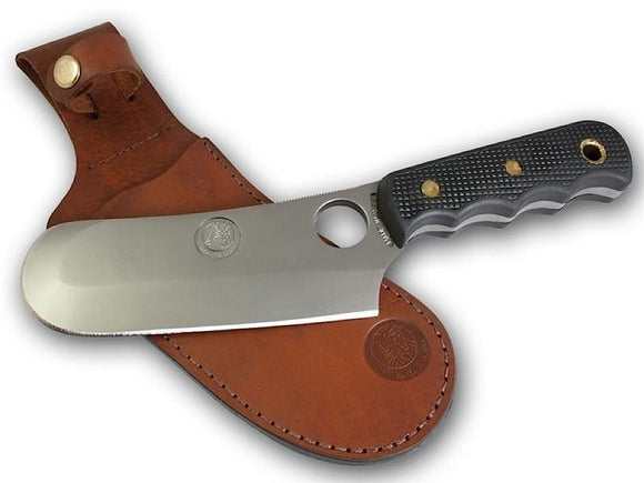 KNIVES OF ALASKA 00001FG BROWN BEAR SUREGRIP FIXED BLADE KNIFE W/LEATHER SHEATH