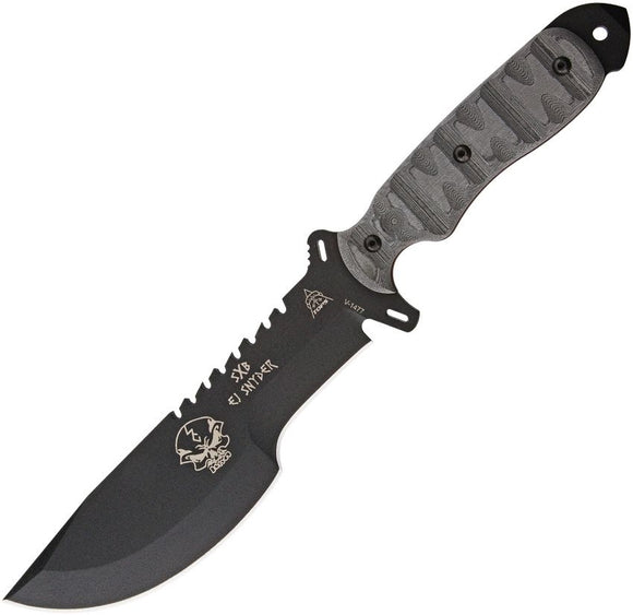TOPS TPSXB10 SKULLCRUSHER SXB EJ SNYDER XTREME FIXED BLADE KNIFE WITH SHEATH.