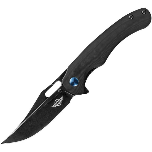 OLIGLT KNIVES OLTSPLINTBK SPLINT LINERLOCK BLACK N690 STEEL BLACK G10 HANDLE FOLDING KNIFE.
