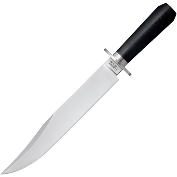COLD STEEL 16DL LAREDO BOWIE 3V STEEL BLACK KRAYEX HANDLE FIXED BLADE KNIFE W/SHEATH.