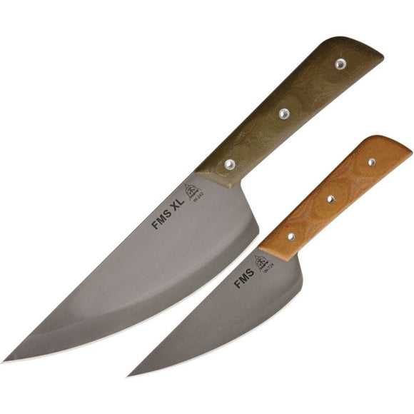 TOPS TPFMSCMB FROG MARKET SPECIAL COMBO 1095HC STEEL FIXED BLADE KNIFE W/SHEATH.
