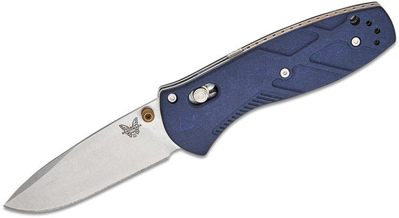 BENCHMADE 585-03 MINI BARRAGE AXIS ASSIST WARREN OSBORNE BLUE CANYON RICHLITE S30 FOLDING KNIFE.