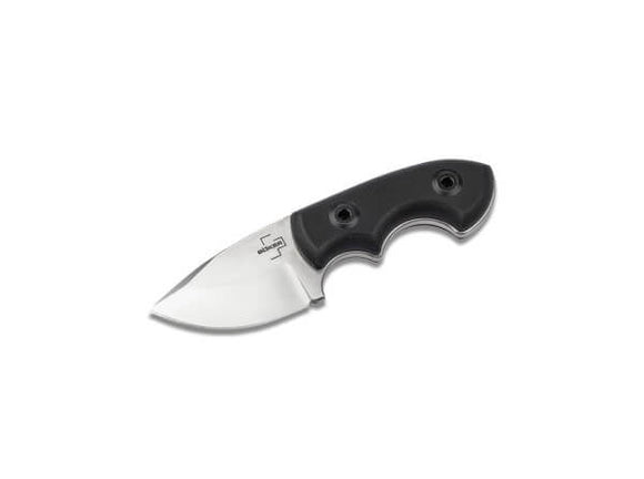 BOKER PLUS 02BO096 LOFOS D2 STEEL BLACK G10 HANDLE FIXED BLADE KNIFE W/SHEATH.