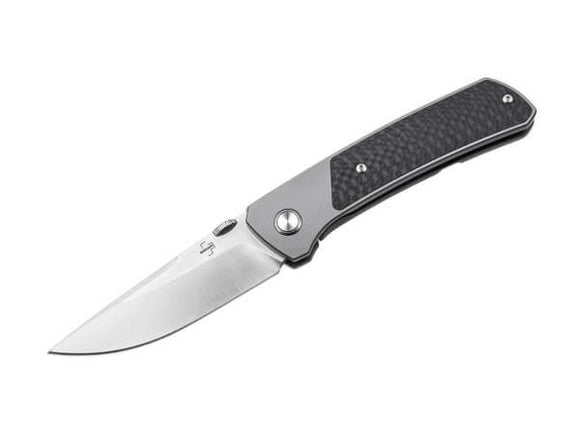 BOKER PLUS 01BO514 CONDUCTOR BRIAN EFROS CFTI HANDLE CPM-S35VN FOLDING KNIFE.