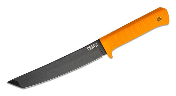COLD STEEL 49LRTORBK RECON TANTO ORANGE SK5 STEEL FIXED BLADE KNIFE W/SHEATH.