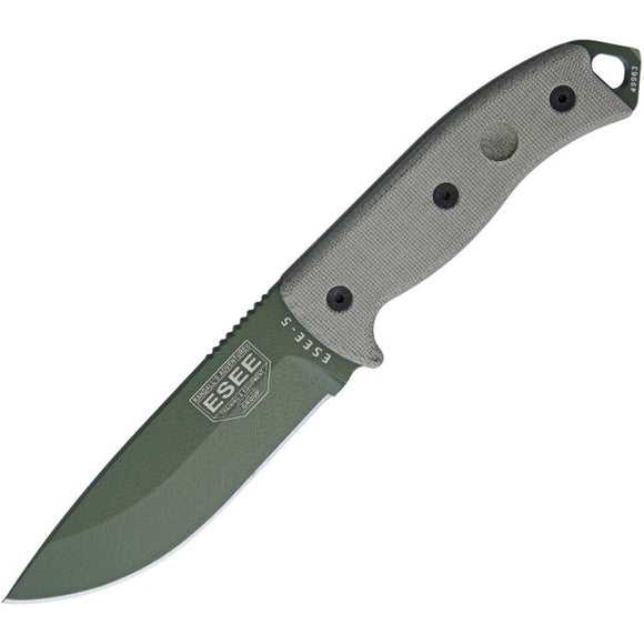 ESEE RAT CUTLERY ESEE-5POD ESEE5P OD FIXED BLADE KNIFE WITH HARD SHEATH SYSTEM.