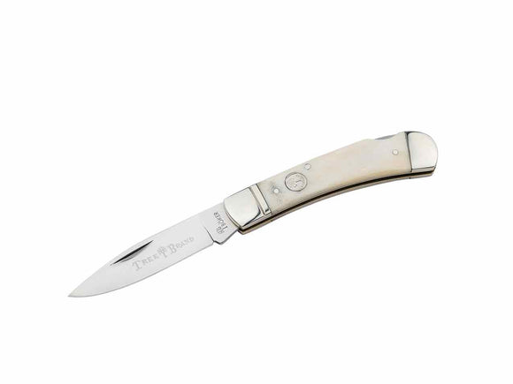 BOKER 110813 TRADITIONAL SERIES 2.0 SMOOTH WHITE BONE D2 STEEL FOLDING KNIFE.