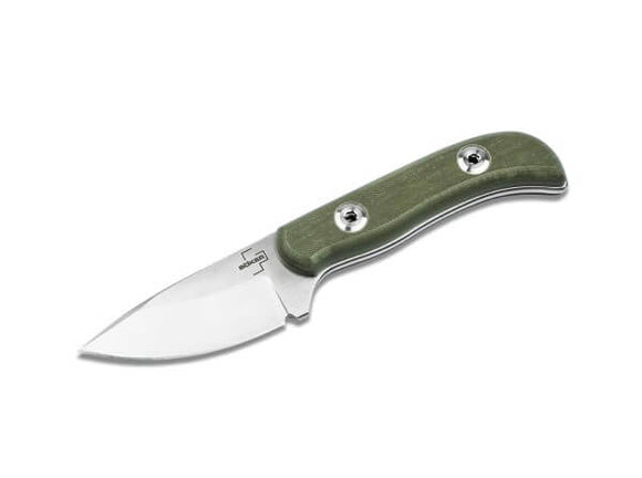 BOKER PLUS 02BO095 DASOS D2 STEEL G10 HANDLE GREEN FIXED BLADE KNIFE W/SHEATH.