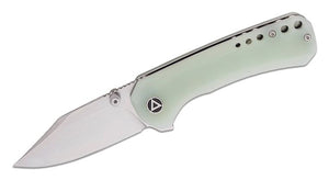 QSP QS145B1 KESTREL LINERLOCK JADE G10 14C28N STEEL STONEWASH FOLDING KNIFE.
