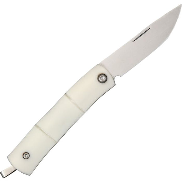 MCUSTA MCU153 SHIRO-TAKE MONEY CLIP AUS8 STAINLESS STEEL FOLDING KNIFE.
