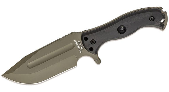 HALFBREED KNIVES HBLBK01 LBK-01 LARGE BUSH KNIFE K110 D2 STEEL G10 HANDLE FIXED BLADE KNIFE W/SHEATH.