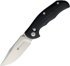 STEEL WILL SMGF12M02 TASSO ANTI-LOCK M390 STEEL BLACK G10 HANDLE FOLDING KNIFE.