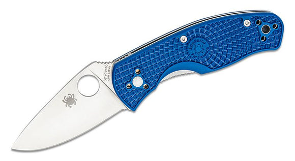 SPYDERCO C136PBL PERSISTENCE BLUE CPM S35VN STEEL LTW COMBO EDGE FOLDING KNIFE.