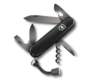 VICTORINOX SWISS ARMY 1.3603.31P SPARTAN MONOCHROME ONYX POCKET KNIFE.