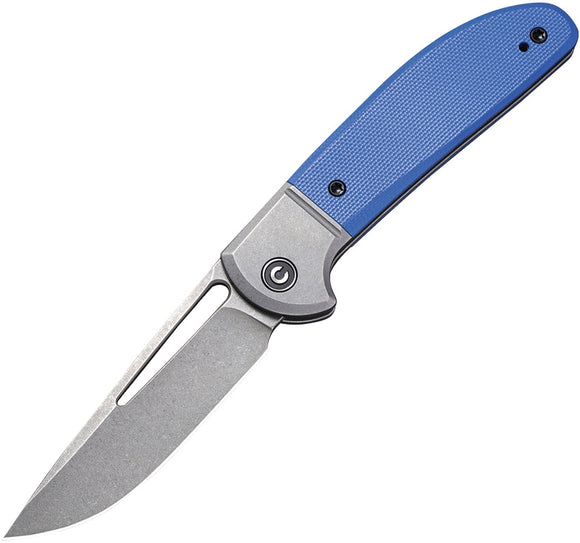 CIVIVI KNIVES CIVC2018B TRAILBLAZER SLIPJOINT 14C28N BLUE G10 FOLDING KNIFE.