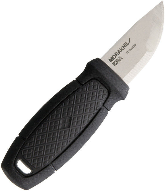 MORA KNIVES FT01794 ELDRIS BLACK KIT NECK CARRY FIXED BLADE KNIFE WITH SHEATH