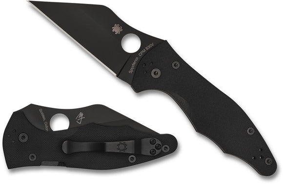 Spyderco C85gpbbk2 Yojimbo 2 Plain Edge Cpm-S30v Steel All Black Folding Knife