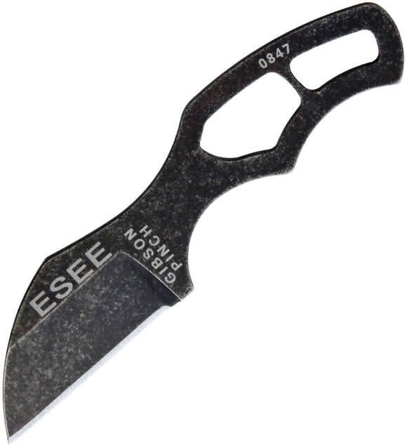 ESEE ESPINCH GIBSON PINCH STONEWASH FINISH 1095 HC STEEL SMALL FIXED BLADE KNIFE