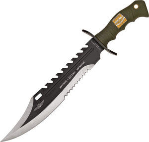 UNITED UC2863 ANYTIME ANYWHERE MARINE RECON BOWIE FIXED BLADE KNIFE WITH SHEATH