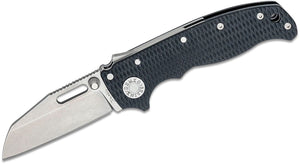 DEMKO KNIVES AD20.5 SHARK FOOT POINT BLACK G10 CPM-S35VN FOLDING KNIFE.