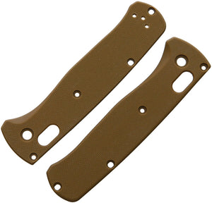 FLYTANIUM FLY696 TAN G10 SCALE FOR FOR BENCHMADE BUGOUT KNIFE