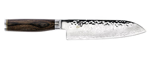 SHUN TDM0702 PREMIER 7 INCH SANTOKU KITCHEN KNIFE.AN ASIAN-STYLE DO-IT-ALL KNIFE