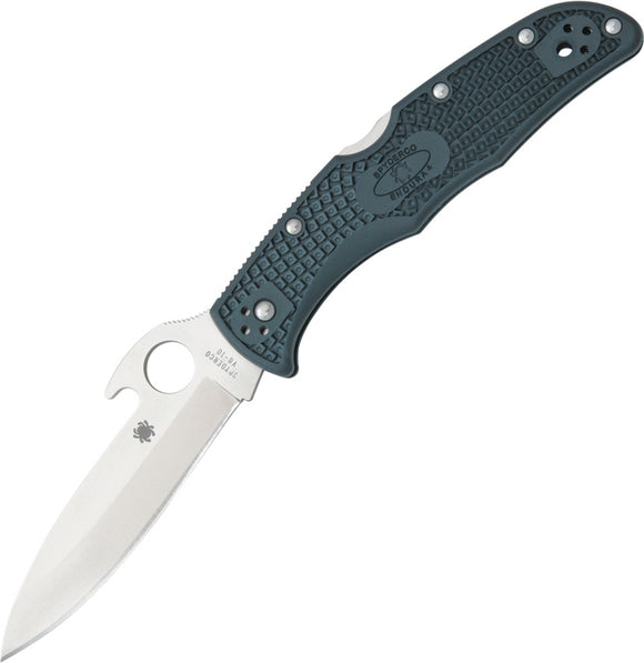 SPYDERCO C10PGYW ENDURA WITH WAVE OPENING VG10 FOLDING KNIFE.