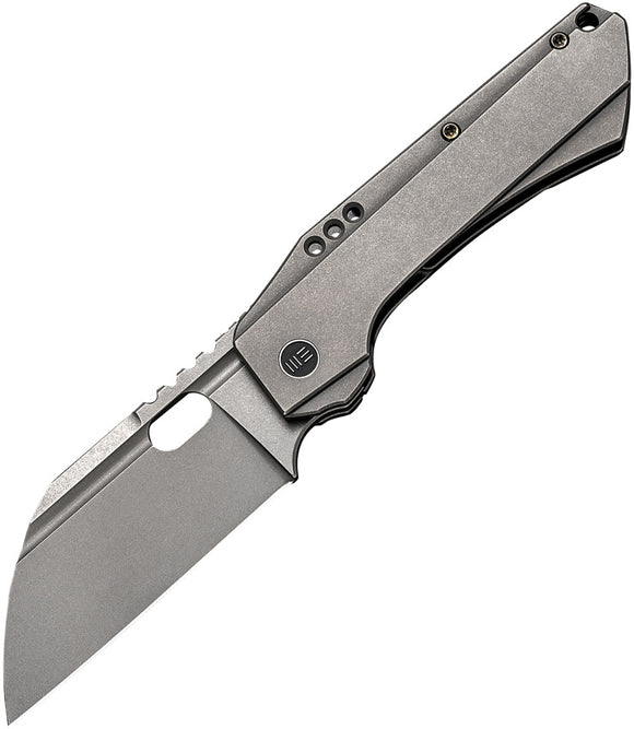 WE KNIVES WE190721 ROXI 3 FRAMELOCK GRAY CPM-S35VN TI HANDLE FOLDING KNIFE