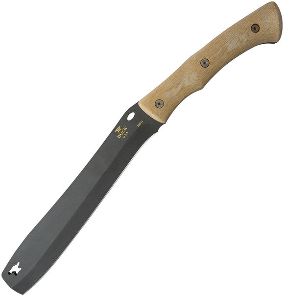 BUCK 12247 108BRS1 COMPADRE FROE 5160 CARBON STEEL FIXED BLADE KNIFE WITH SHEATH