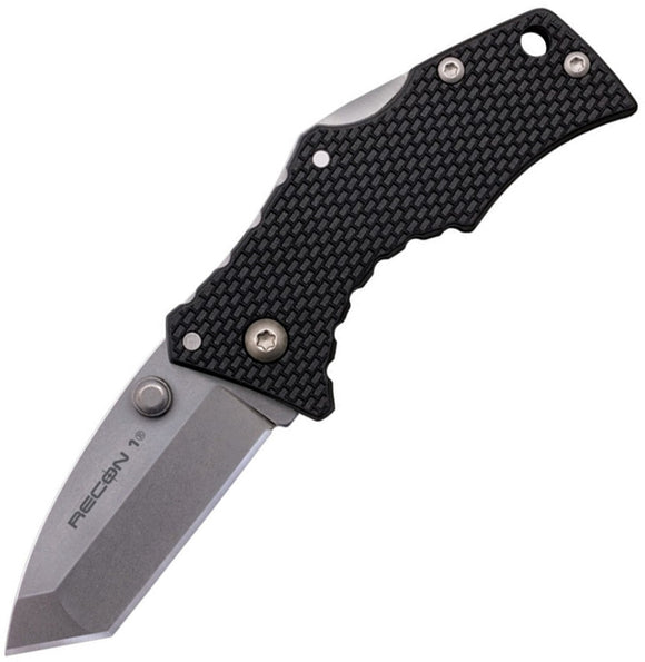 COLD STEEL 27DT MICRO RECON 1 4034 STAINLESS TANTO PLAIN EDGE FOLDING KNIFE