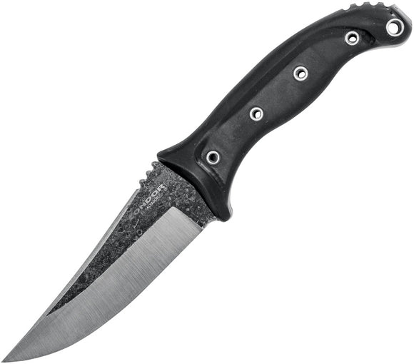CONDOR CTK1818452HC PANDUR 1075HC STEEL FIXED BLADE KNIFE WITH SHEATH.