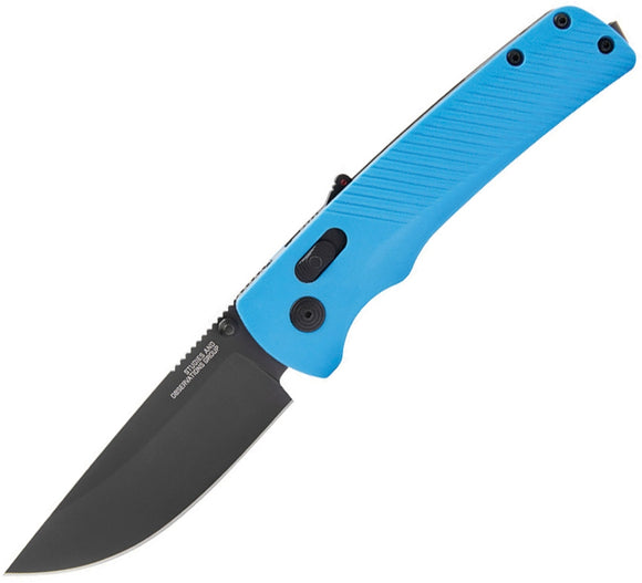 SOG SOG11180357 FLASH MK3 CIVIV CYAN BLUE GRN HANDLE D2 STEEL FOLDING KNIFE.