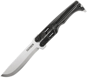 GERBER G1536 DOUBLEDOWN MACHETE 420HC STEEL FOLDING KNIFE WITH SHEATH