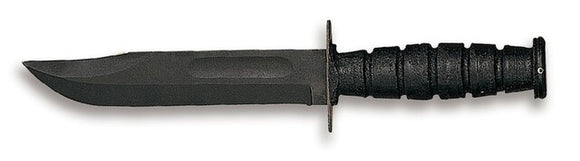 ONTARIO 8180 498 COMBAT MARINE FIXED BLADE KNIFE WITH SHEATH.