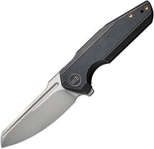 WE KNIVES WE210173 STARHAWK FRAMELOCK BLACK TI CPM-20CV FOLDING KNIFE.