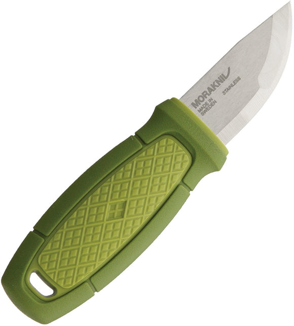 MORA KNIVES FT01783 ELDRIS GREEN KIT NECK CARRY FIXED BLADE KNIFE WITH SHEATH