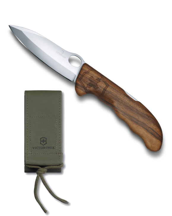 SWISS ARMY VICTORINOX 0.9410.63US2 HUNTER PRO WOOD POCKET KNIFE WITH POUCH