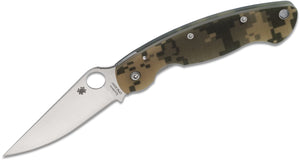 Spyderco C36gpcmo Military S30v Camo G10 Handle Plain Edge Folding Knife