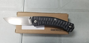 GIANT MOUSE ACE KNIVES IONA BLACK G10 STONE WASH M390 STEEL FOLDING KNIFE.
