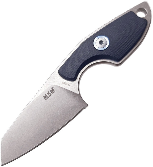 MKM MKMR02GBK MIKRO 2 M390 STEEL G10 HANDLE NECK CARRY KNIFE WITH SHEATH