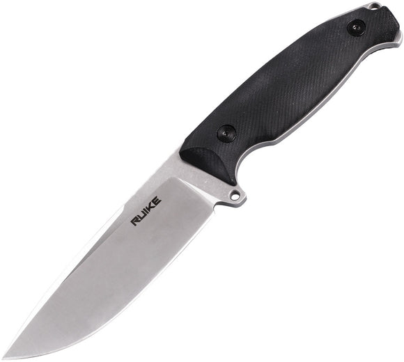 RUIKE KNIVES RKEF118B JAGER F118 BLACK G10 HANDLE FIXED BLADE KNIFE WITH SHEATH